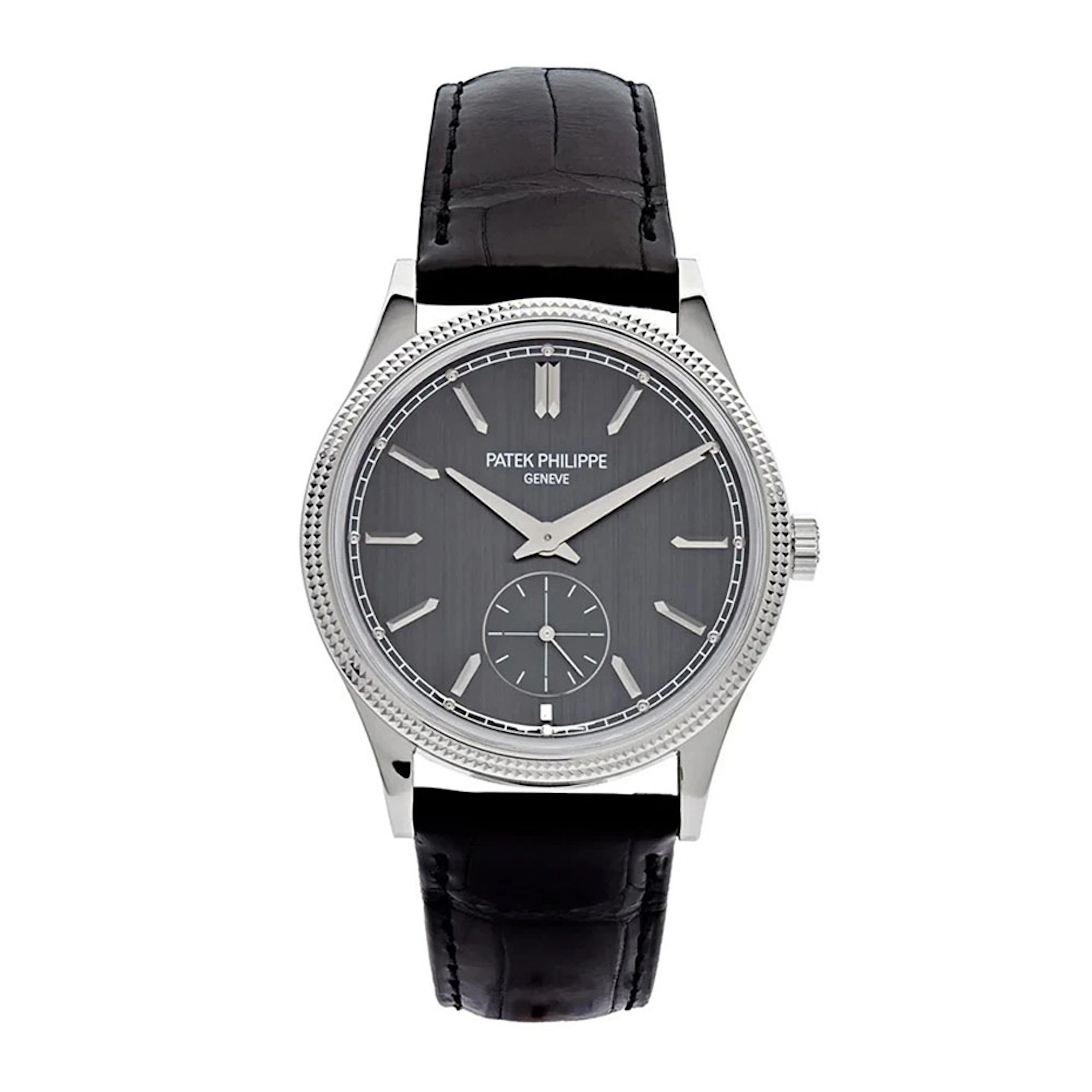 Calatrava (Reference 6119G-001). A 39mm unworn white gold manual wind