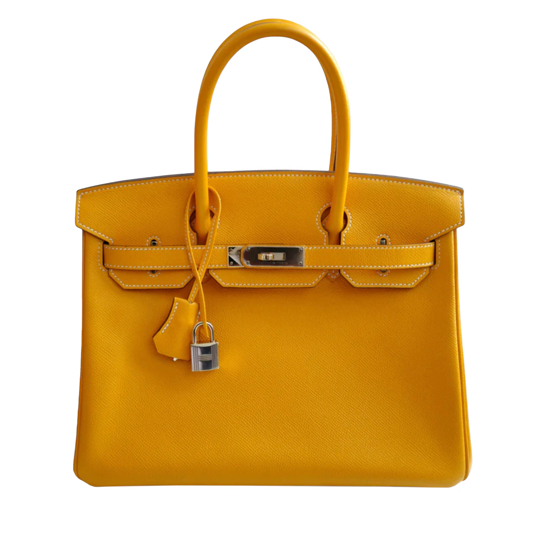 Jaune d'Or and Orange Verso Epsom Birkin 30 Gold Hardware, 2012