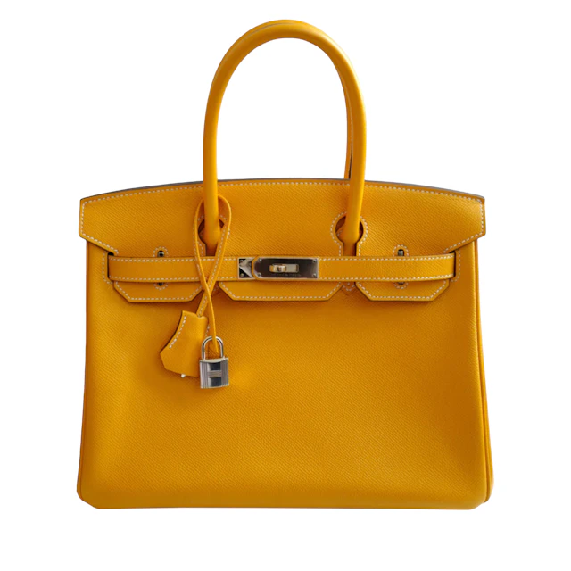 Jaune d'Or and Orange Verso Epsom Birkin 30 Gold Hardware, 2012
