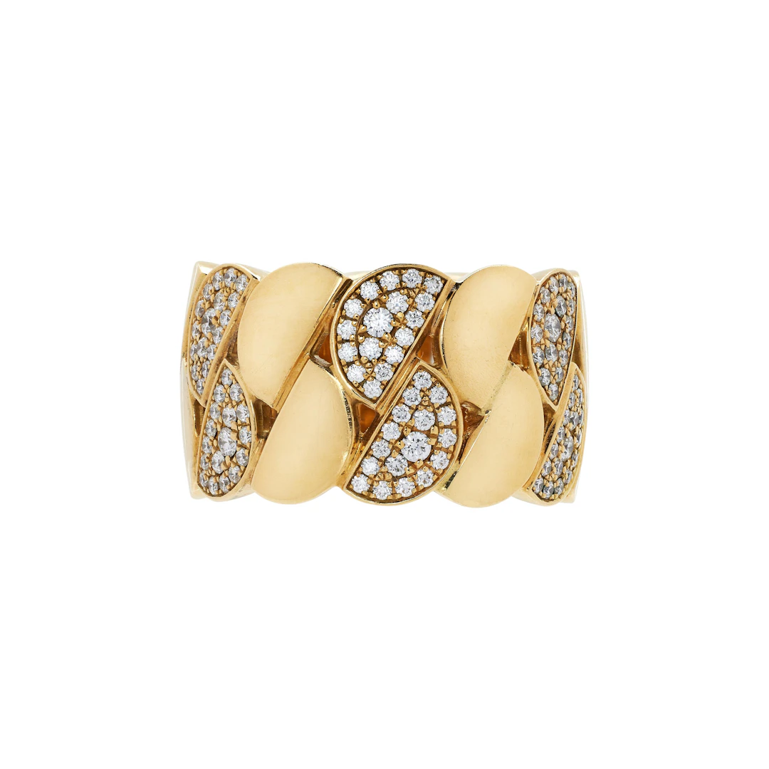 Gold and Diamond La Dona Ring