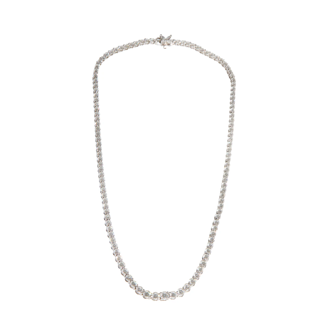 Platinum and 10.38ctw Round Brilliant Cut Diamond Voctoria Rivière