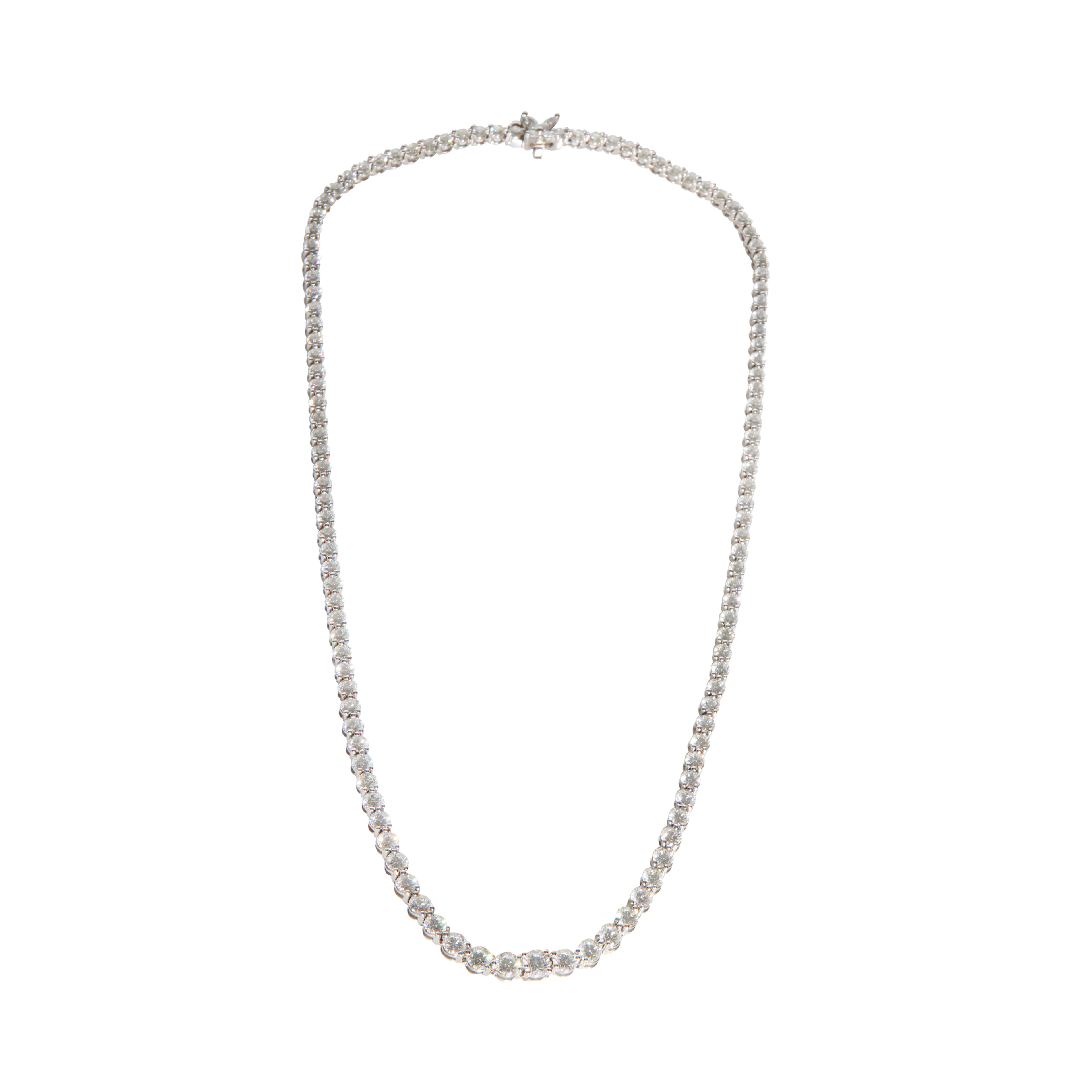 Platinum and 10.38ctw Round Brilliant Cut Diamond Voctoria Rivière