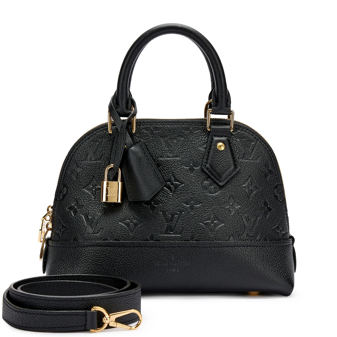 Black Monogram Empreinte Alma BB Gold Hardware
