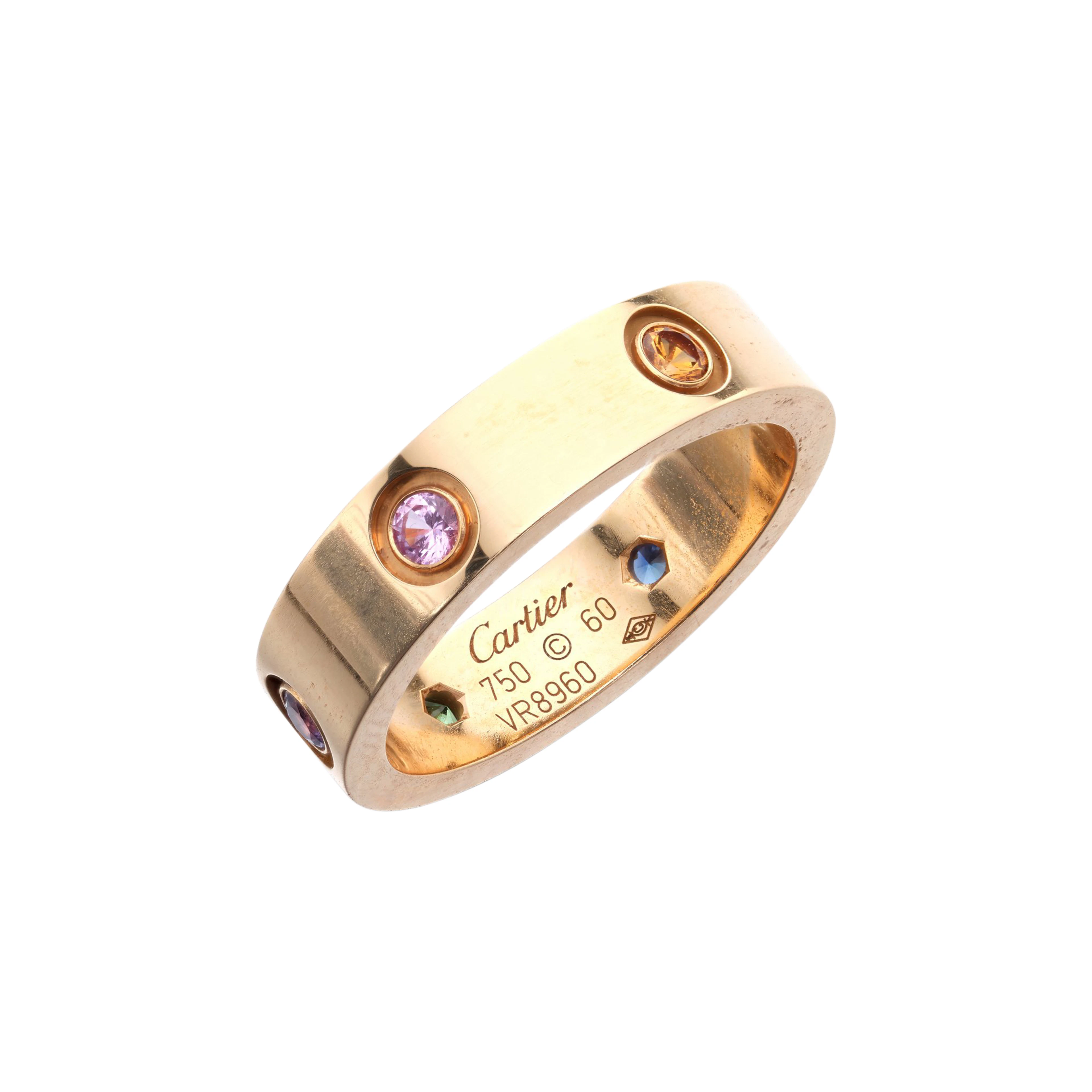 Gold and Gem-Set ‘Love’ Ring