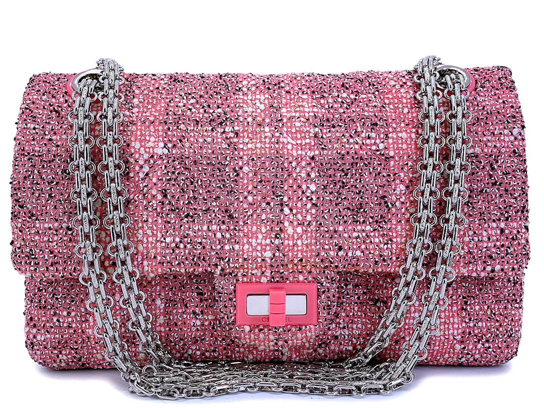 Pink Tweed 2.55 Reissue 225 Flap Bag Ruthenium Hardware, 2019