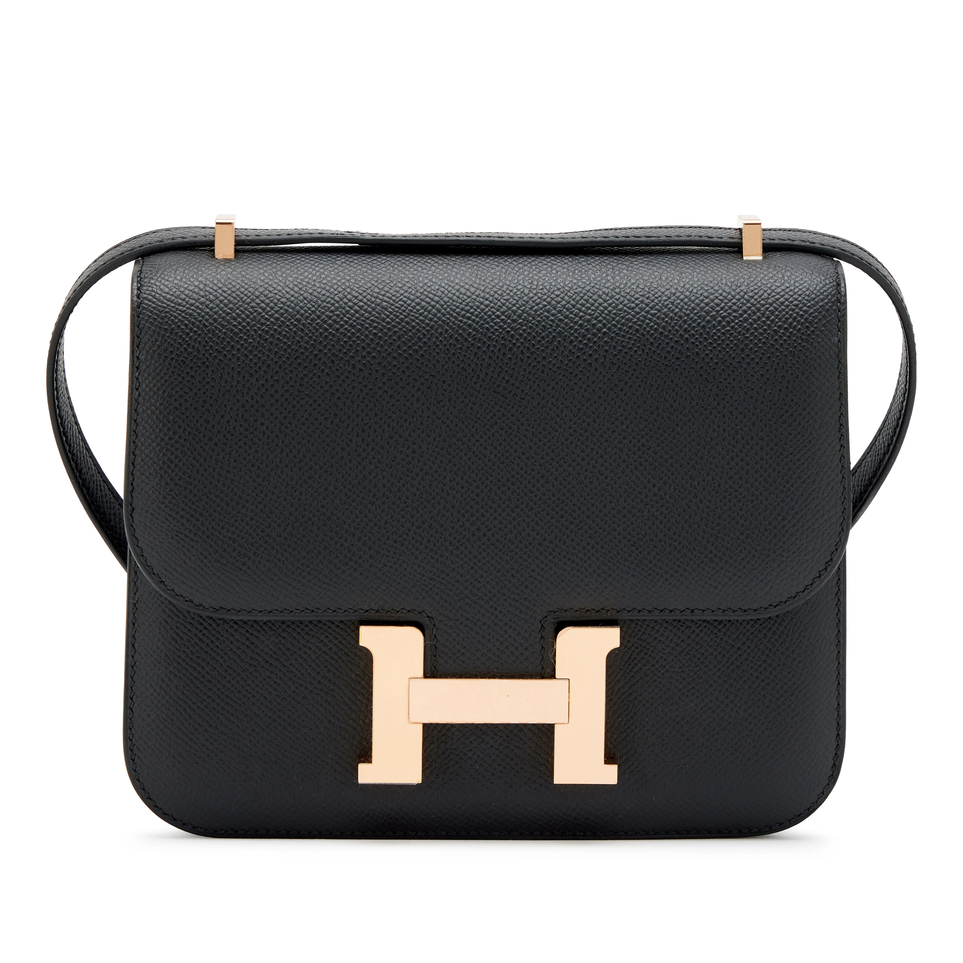 Black Epsom Mini Constance 18 Rose Gold Hardware, 2024