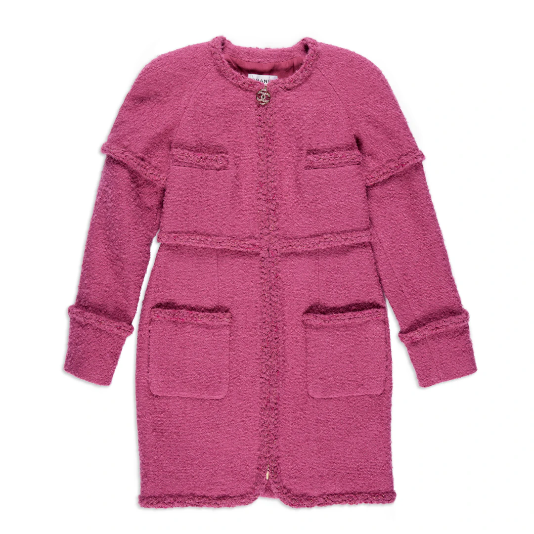 Pink Tweed Jacket Dress, 2019