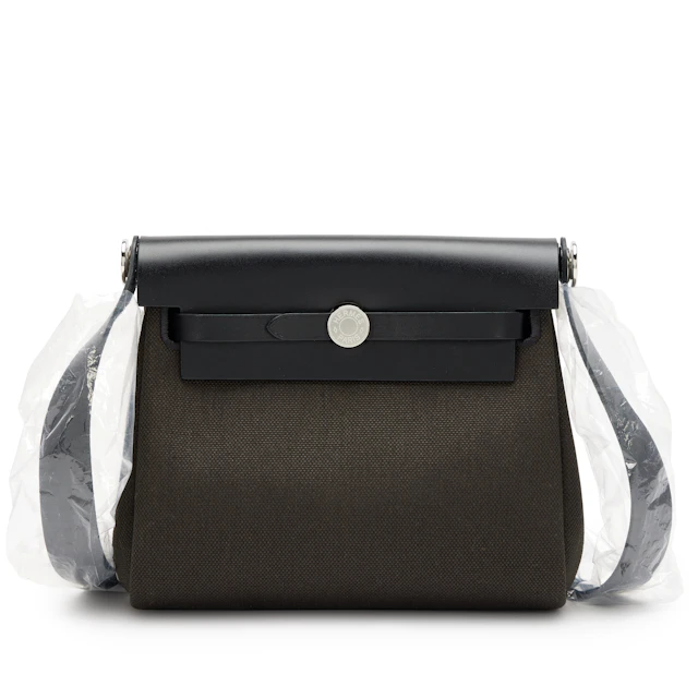 Vert de Gris Toile and Military Vache Hunter Mini Herbag Zip 20 Palladium
