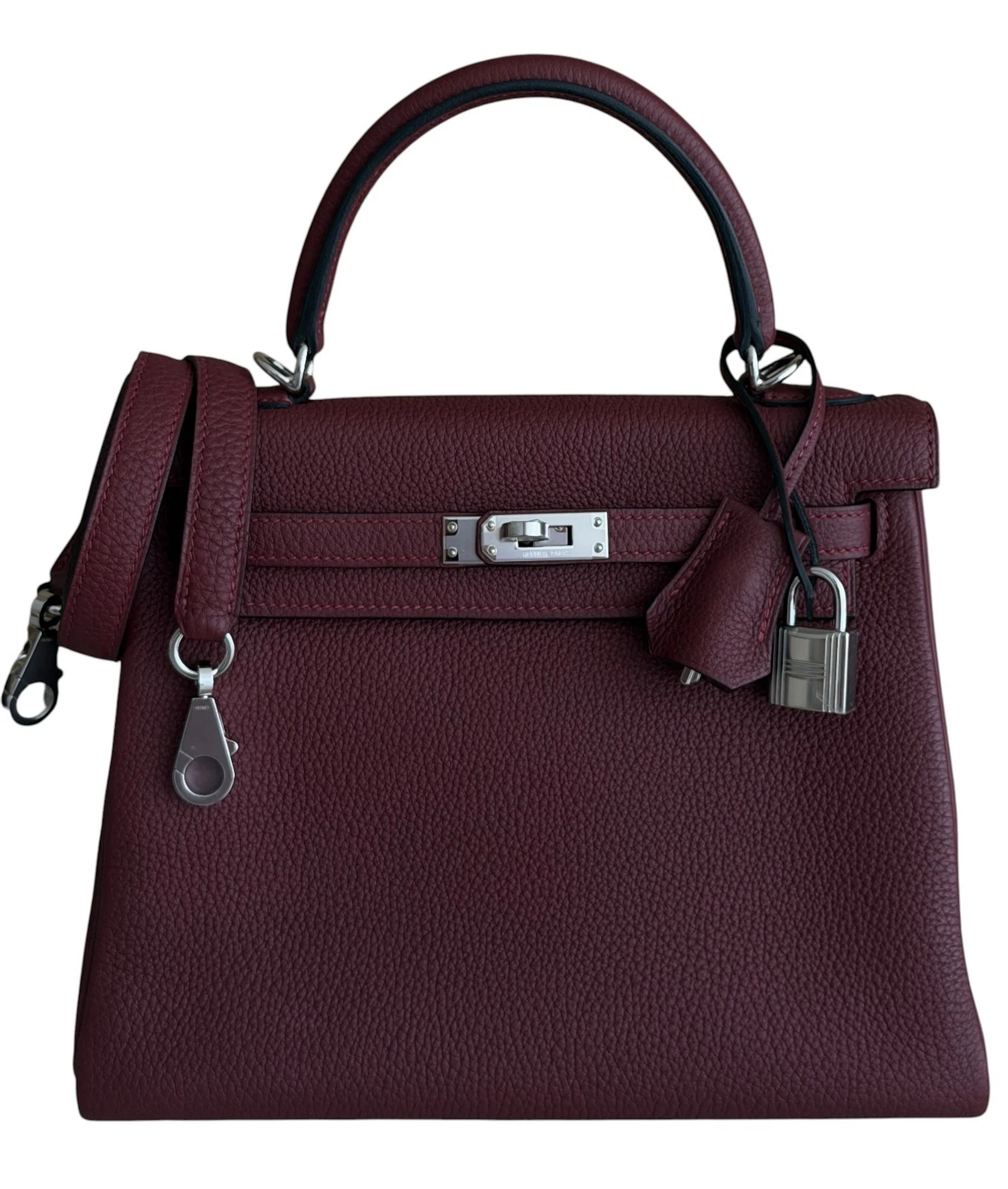 Rouge H Togo Retourne Kelly 25 Palladium Hardware, 2024