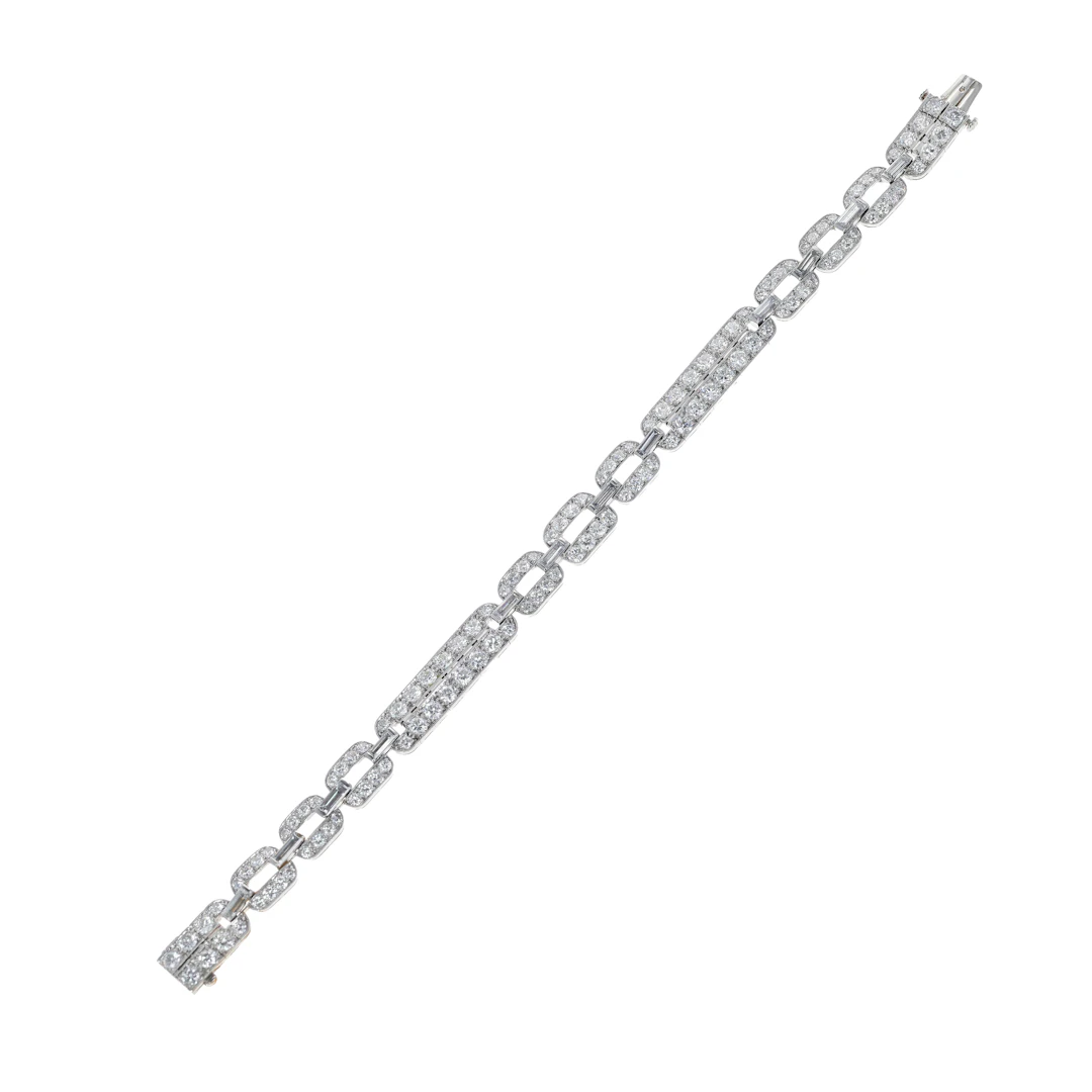 Art Deco Platinum and Diamond Bracelet