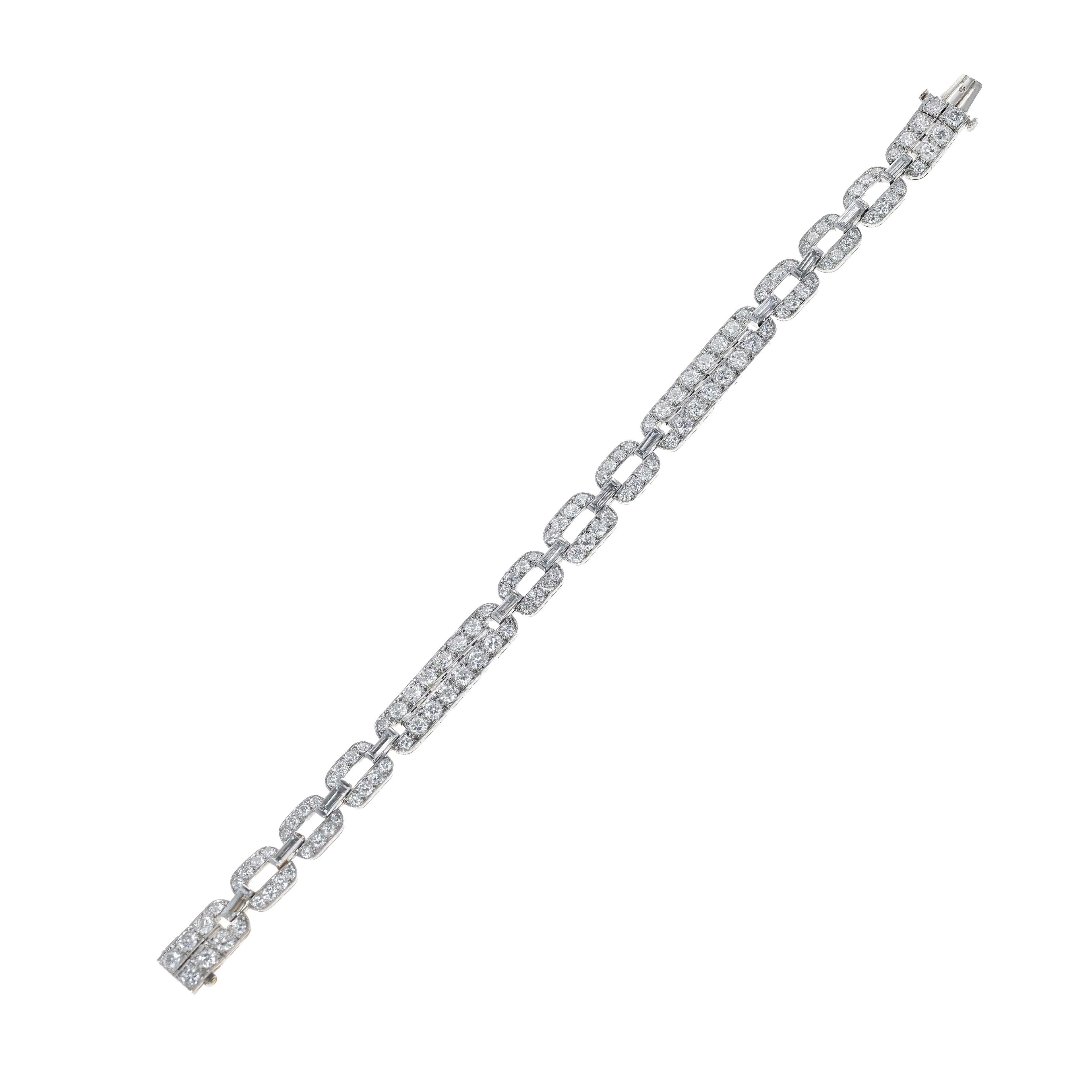Art Deco Platinum and Diamond Bracelet
