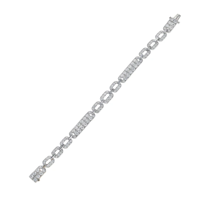 Art Deco Platinum and Diamond Bracelet