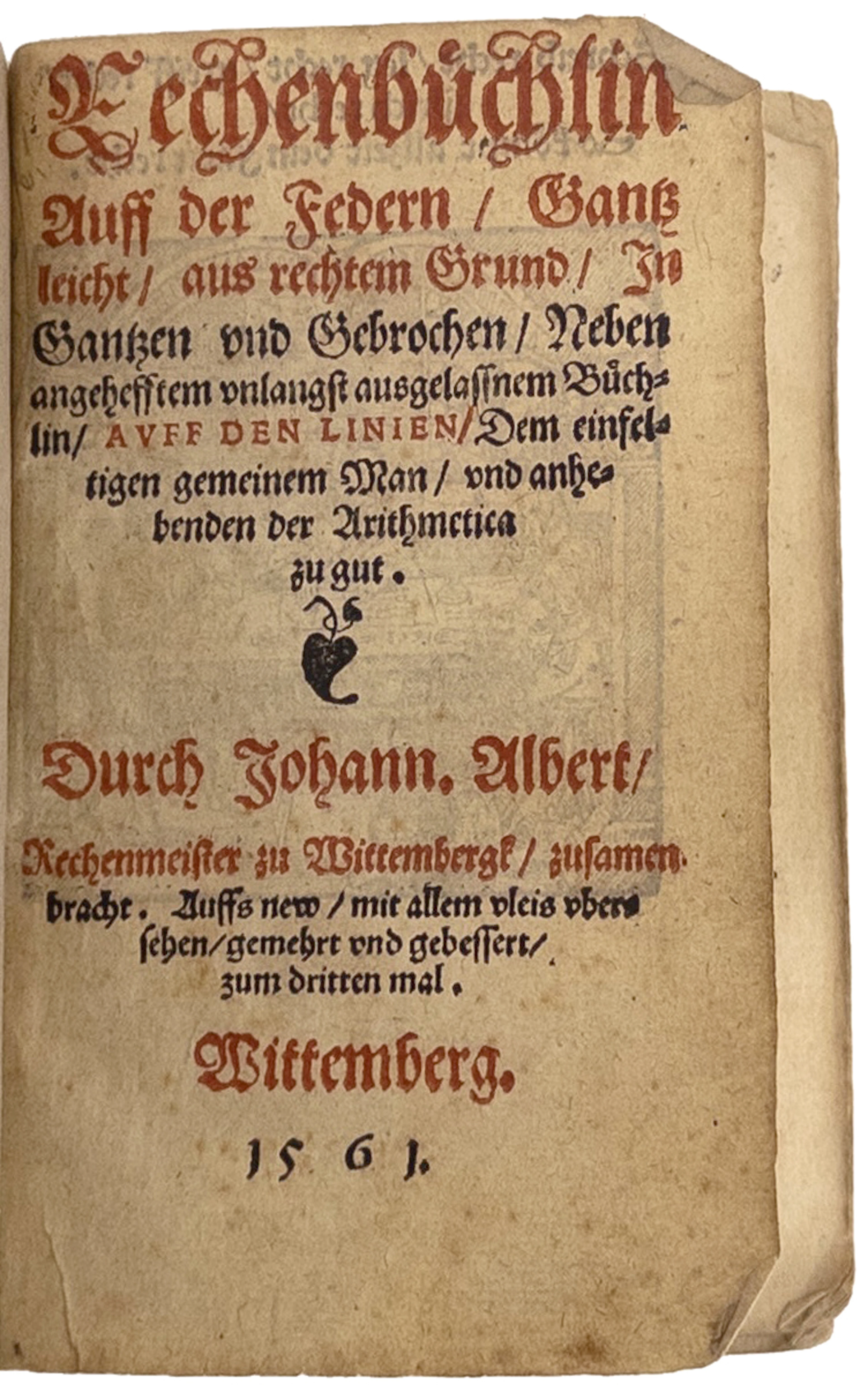 Rechenbüchlein Auf Der Federn, Ganz Leicht, Aus Rechtem Grund / Calculation