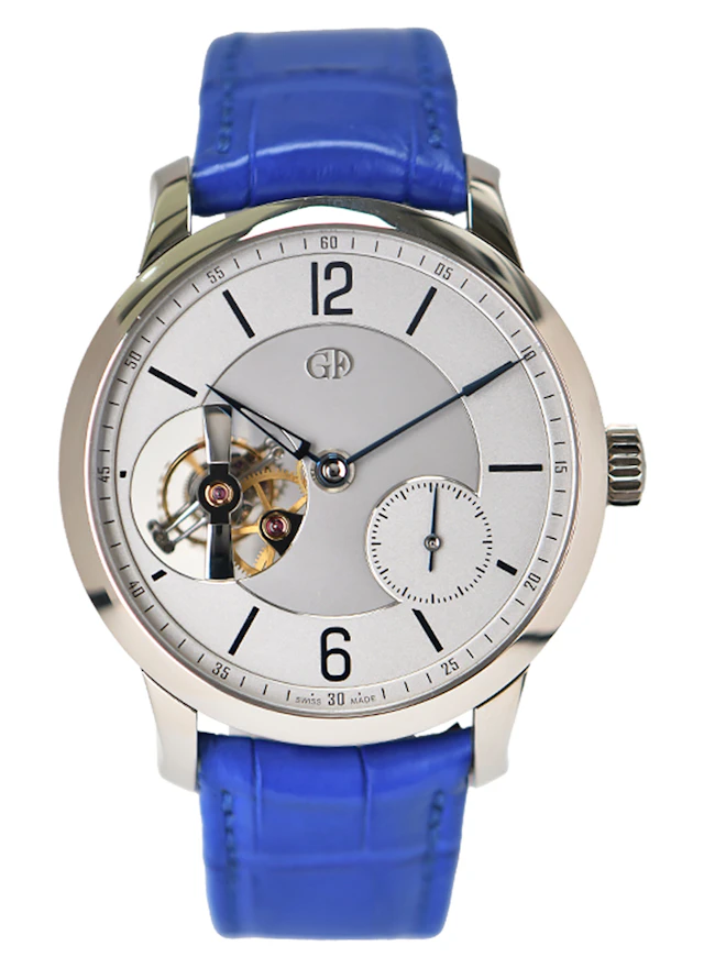 Tourbillon 24 Secondes Vision. A 43.5mm white gold manual wind wristwatch