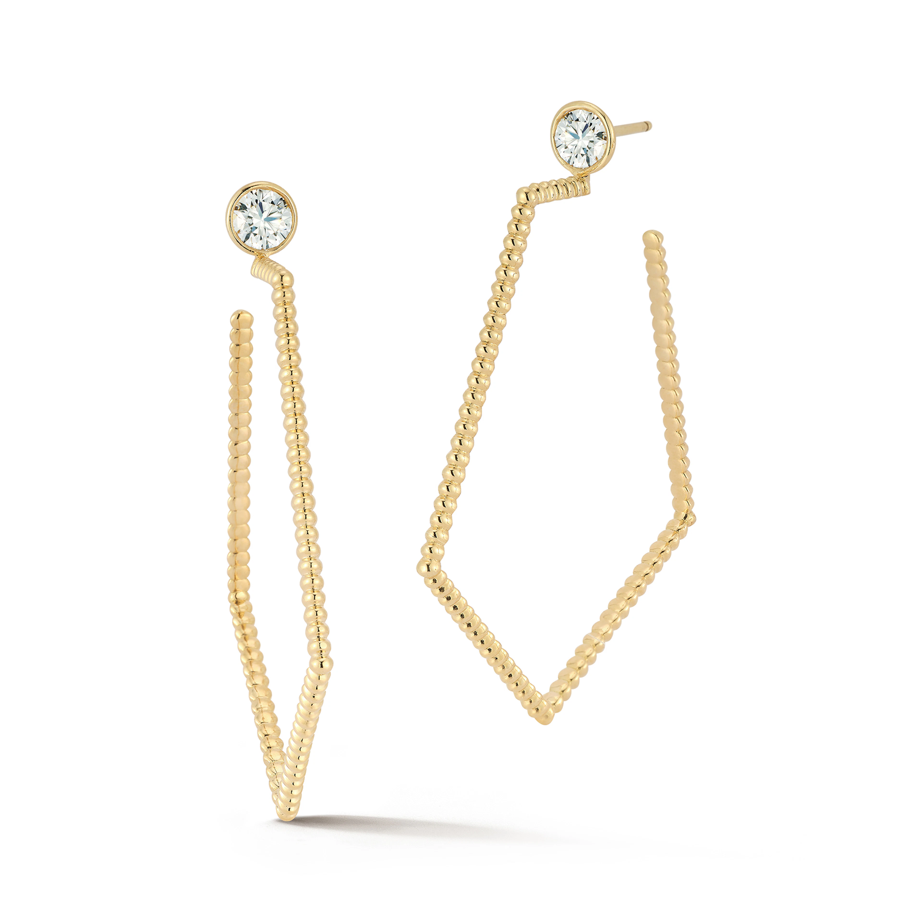 Beaded Pentagon III Earrings