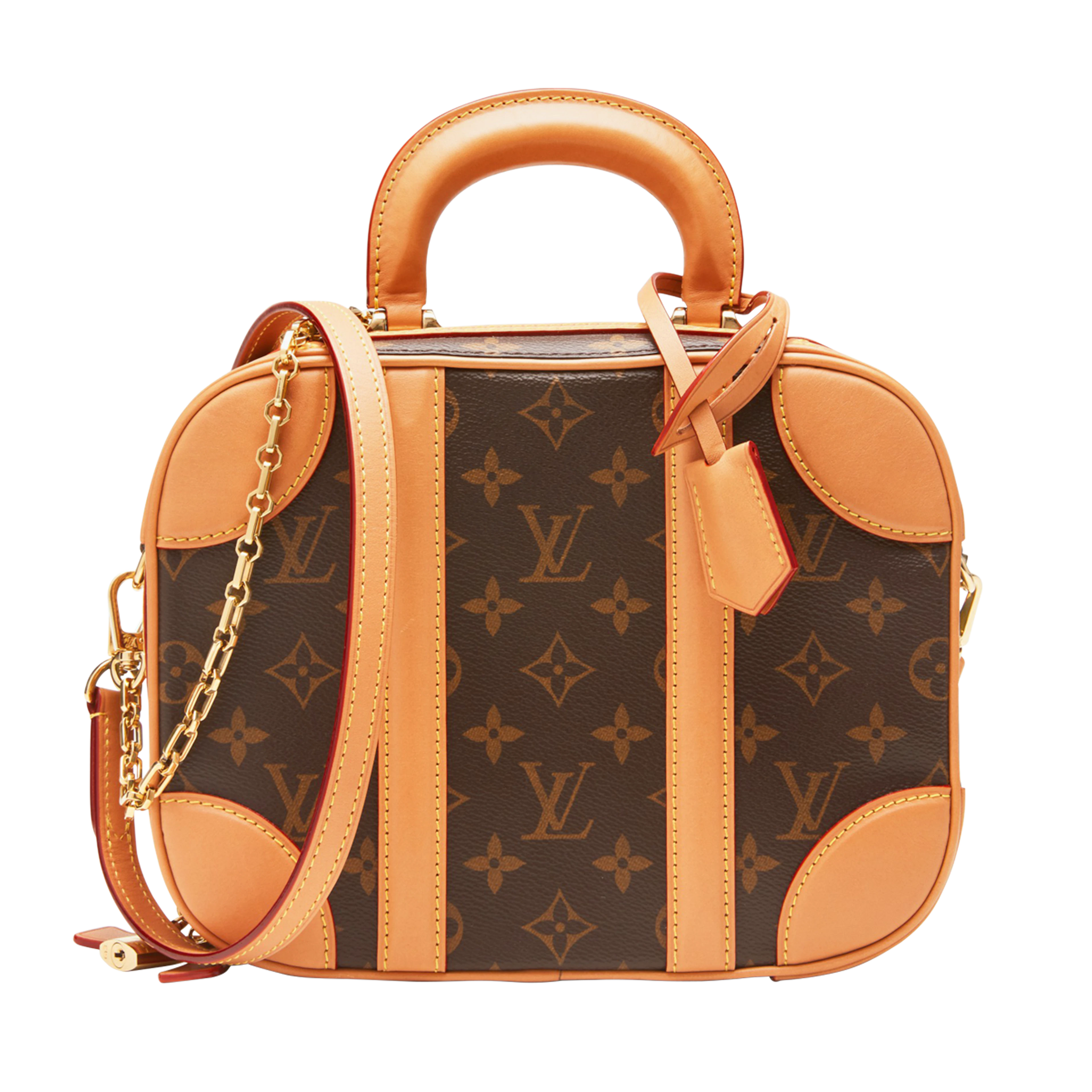 Brown Monogram Valisette PM Gold Tone Hardware