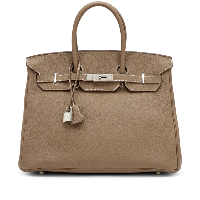 Etoupe Togo Birkin 35 Palladium Hardware, 2014