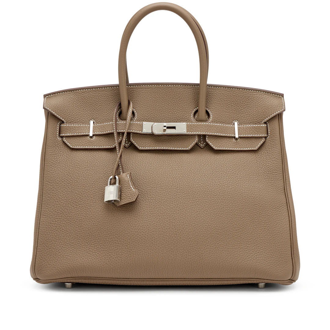Etoupe Togo Birkin 35 Palladium Hardware, 2014