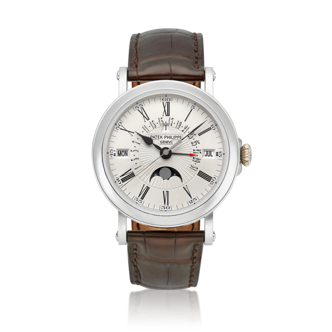 (Reference 5159G). A 38mm white gold perpetual calendar automatic
