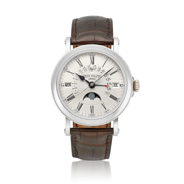 (Reference 5159G). A 38mm white gold perpetual calendar automatic