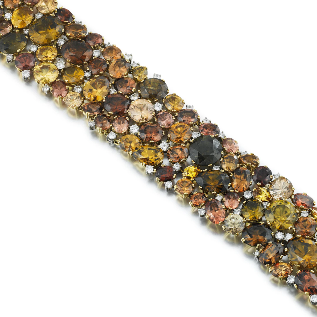 Bracelet diamants et zircons | Zircon and diamond bracelet