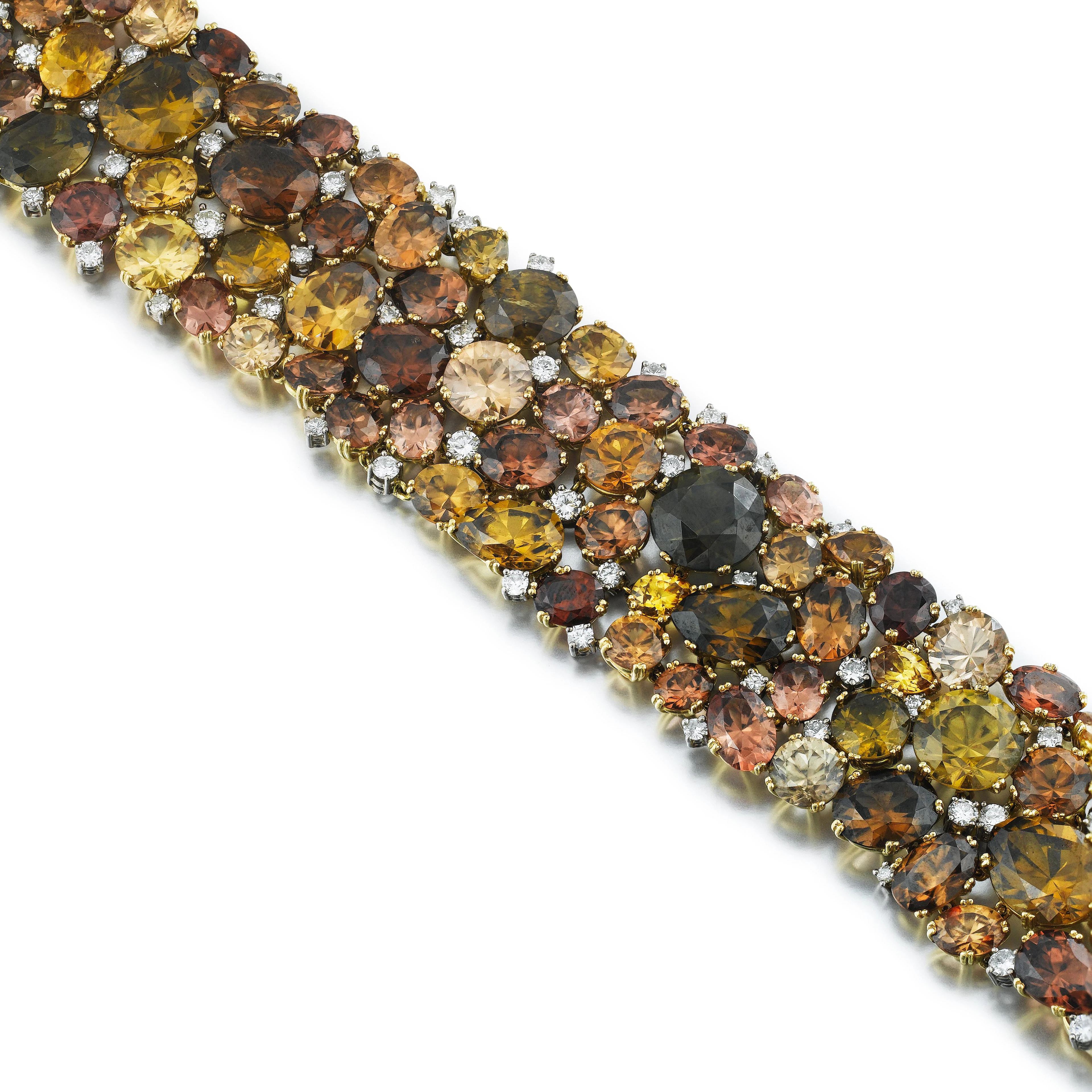 Bracelet diamants et zircons | Zircon and diamond bracelet