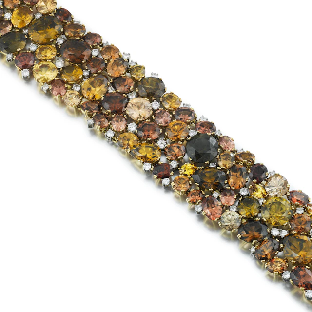 Bracelet diamants et zircons | Zircon and diamond bracelet