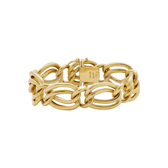 Gold Double Link Bracelet