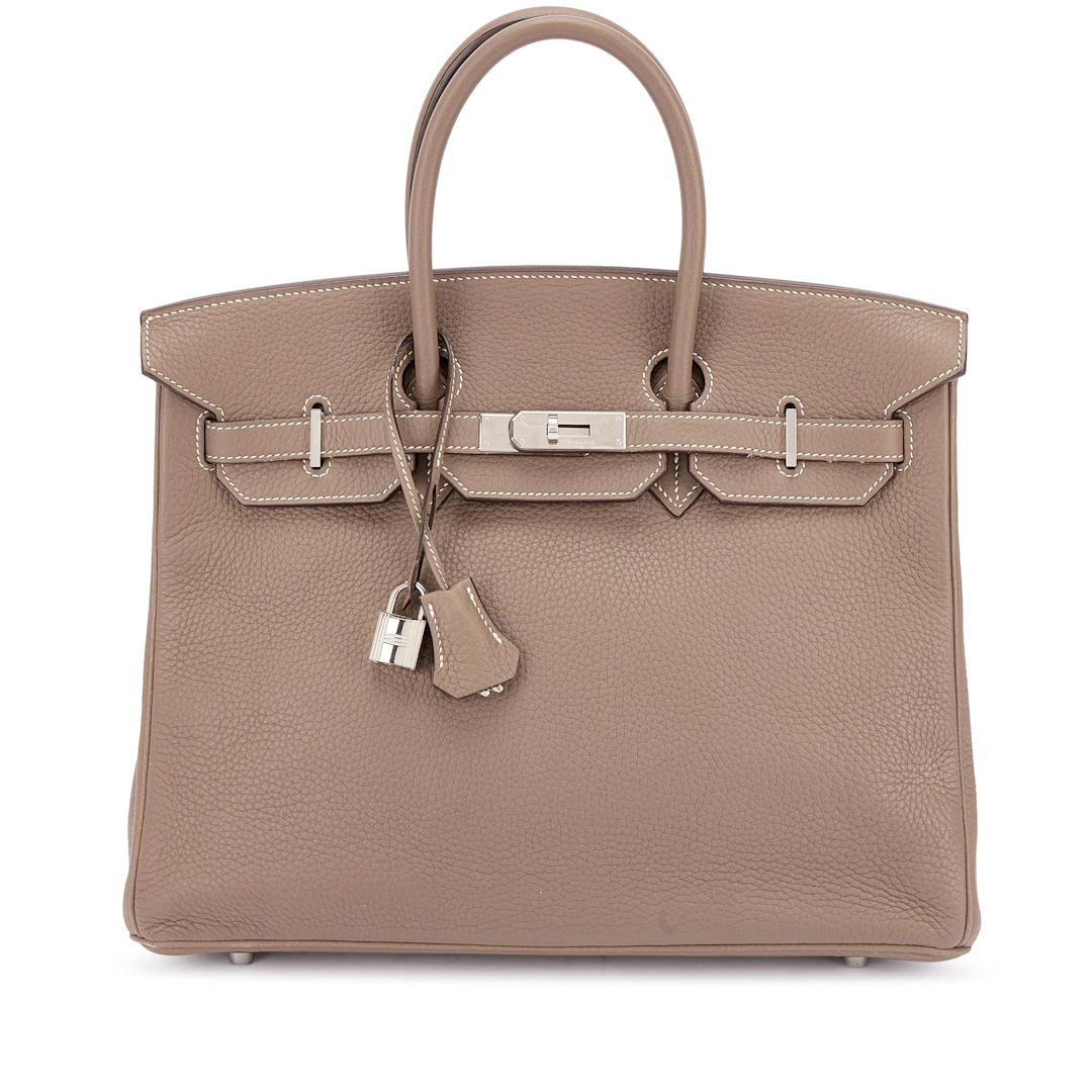 Etoupe Clemence Birkin 35 Palladium Hardware, 2007
