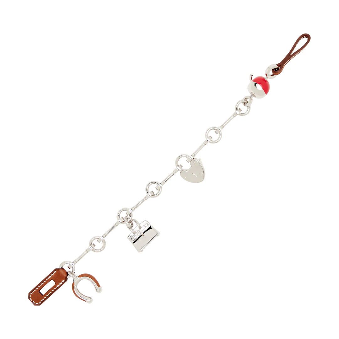 Limited Edition Fauve Barenia and Rouge De Coeur Bijou de Sac Charm, 2025