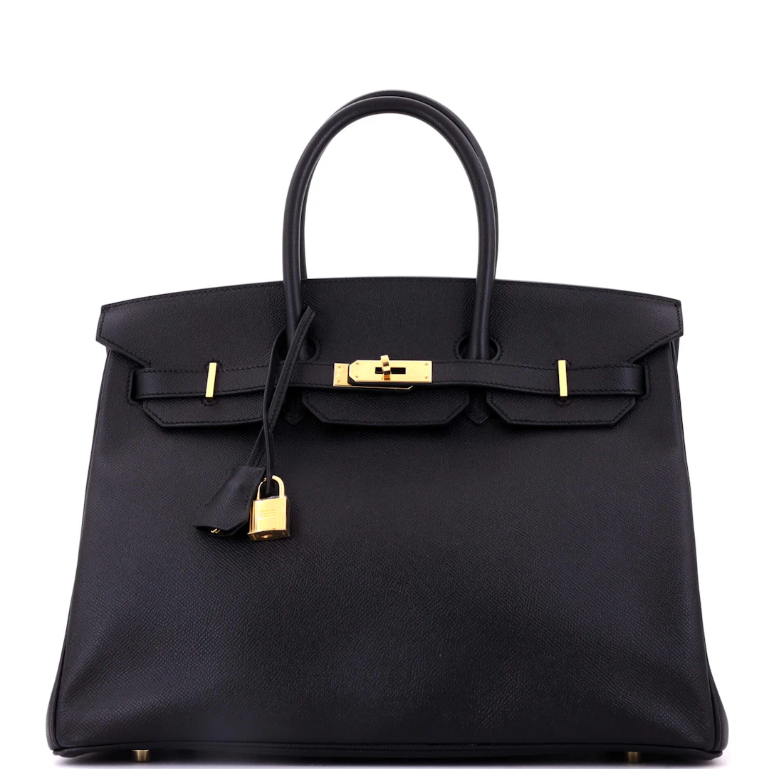 Black Epsom Birkin 35 Gold Hardware, 2018