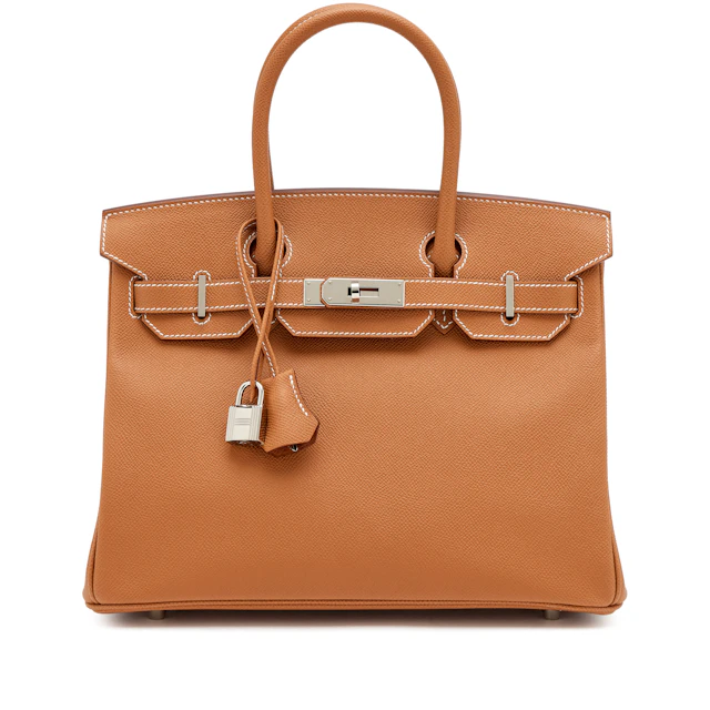 Gold Epsom Birkin 30 Palladium Hardware, 2024