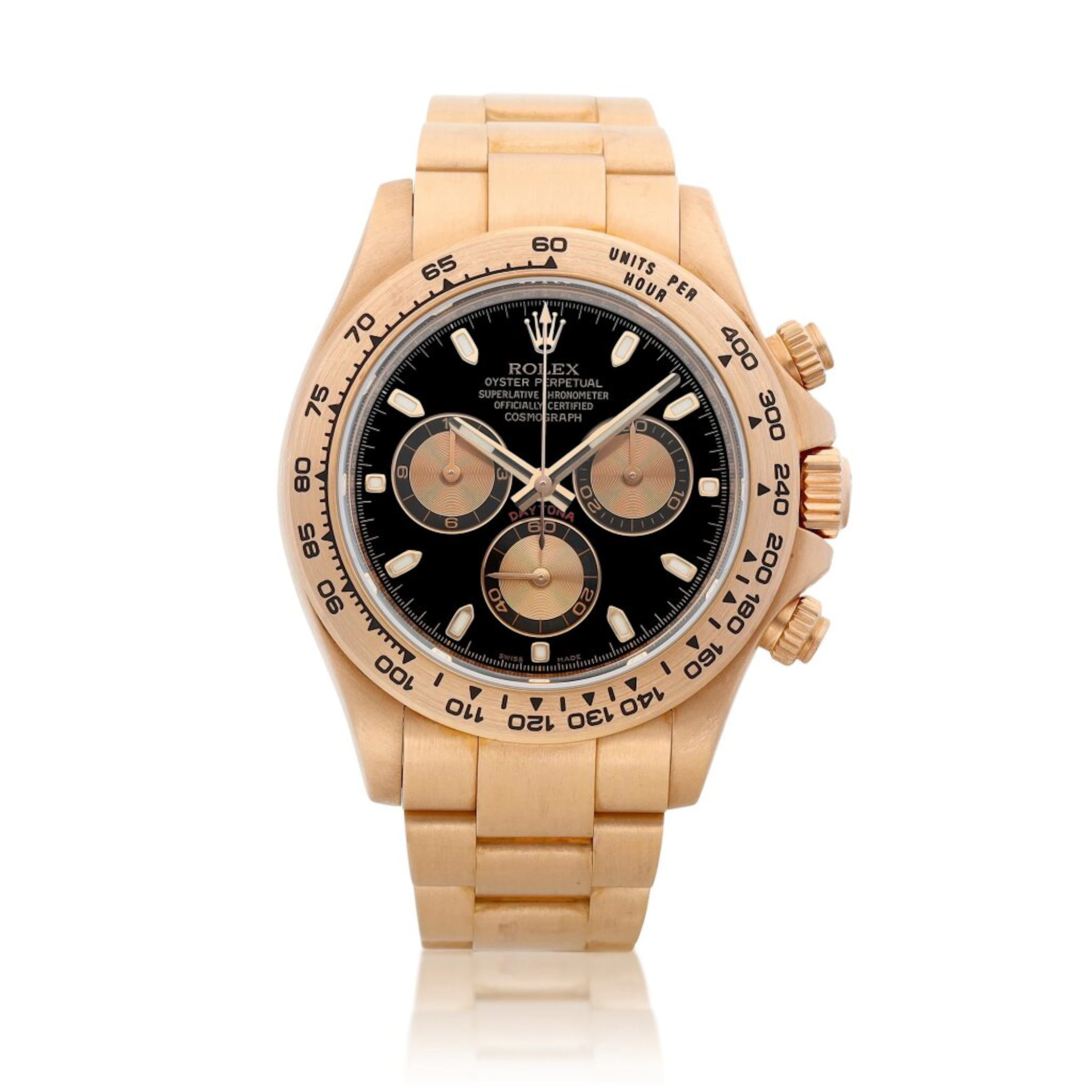 Cosmograph Daytona (Reference 116505). A 40mm rose gold automatic