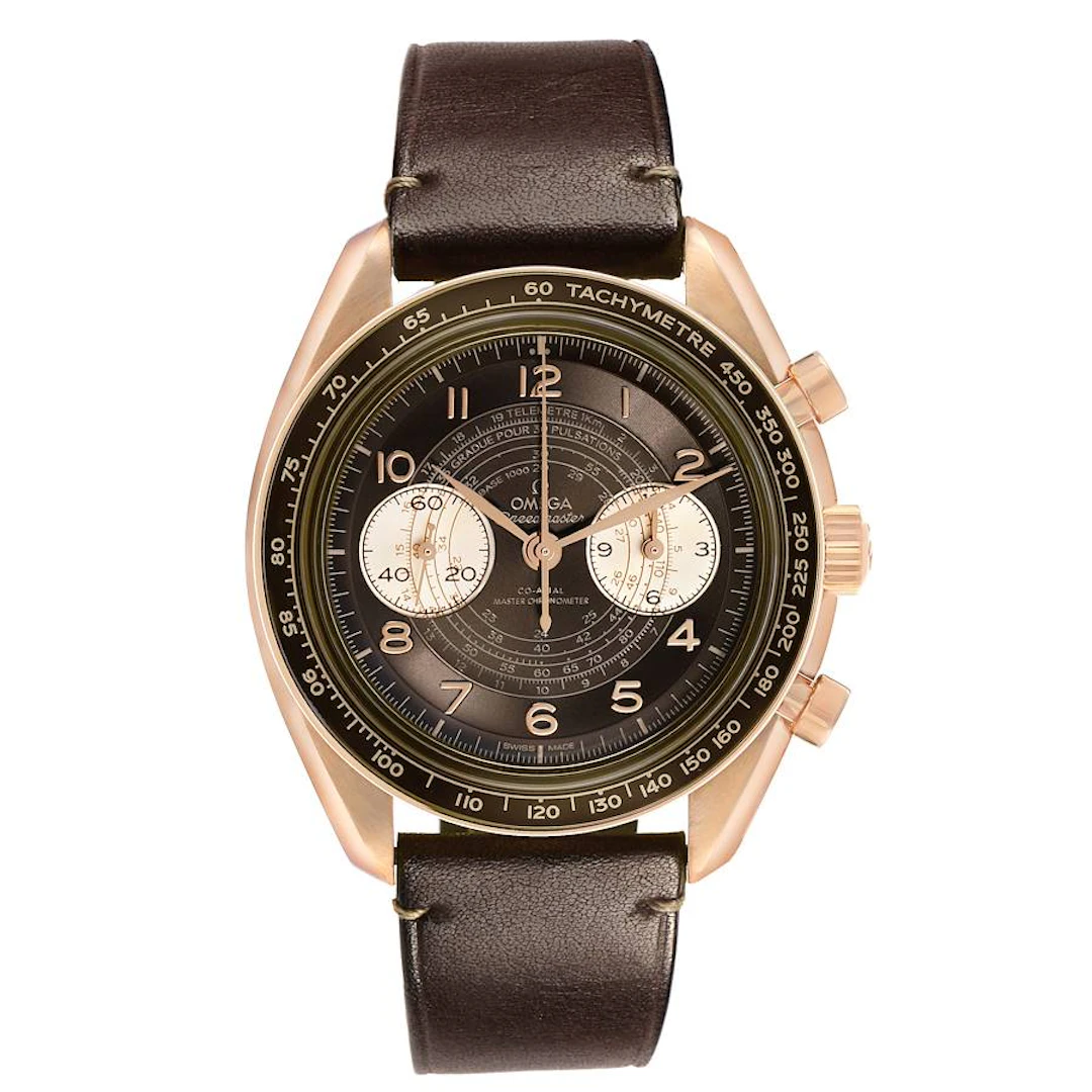 Speedmaster Chronoscope (Reference 329.92.43.51.10.001). A 43mm bronze