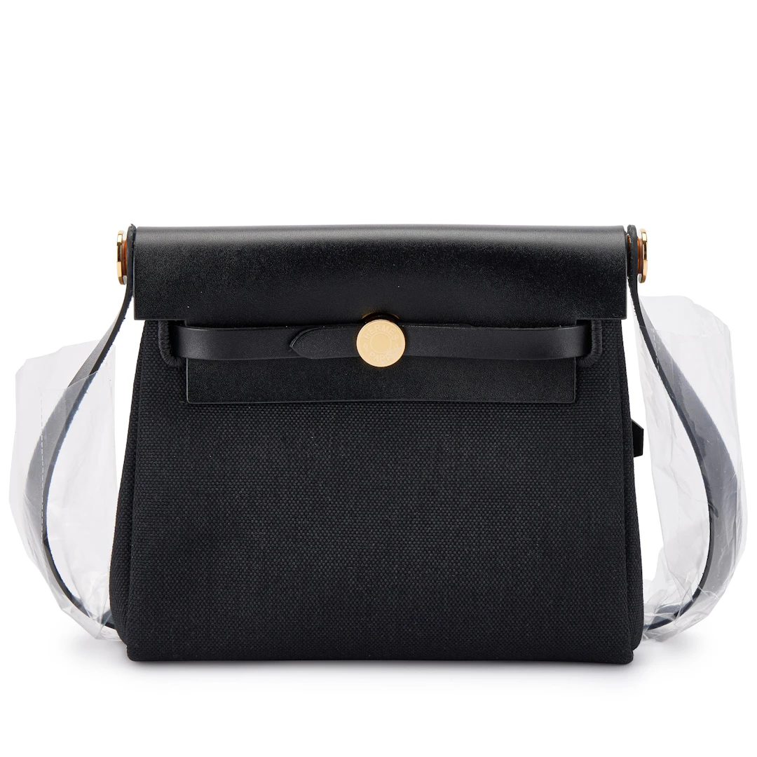 Black Vache Hunter and Toile Mini Herbag Zip 20 Gold Hardware, 2025