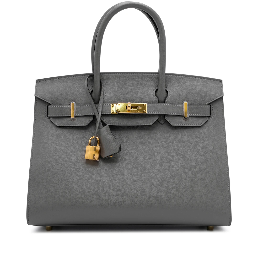 Gris Meyer Madame Birkin 30 Sellier Gold Hardware, 2024