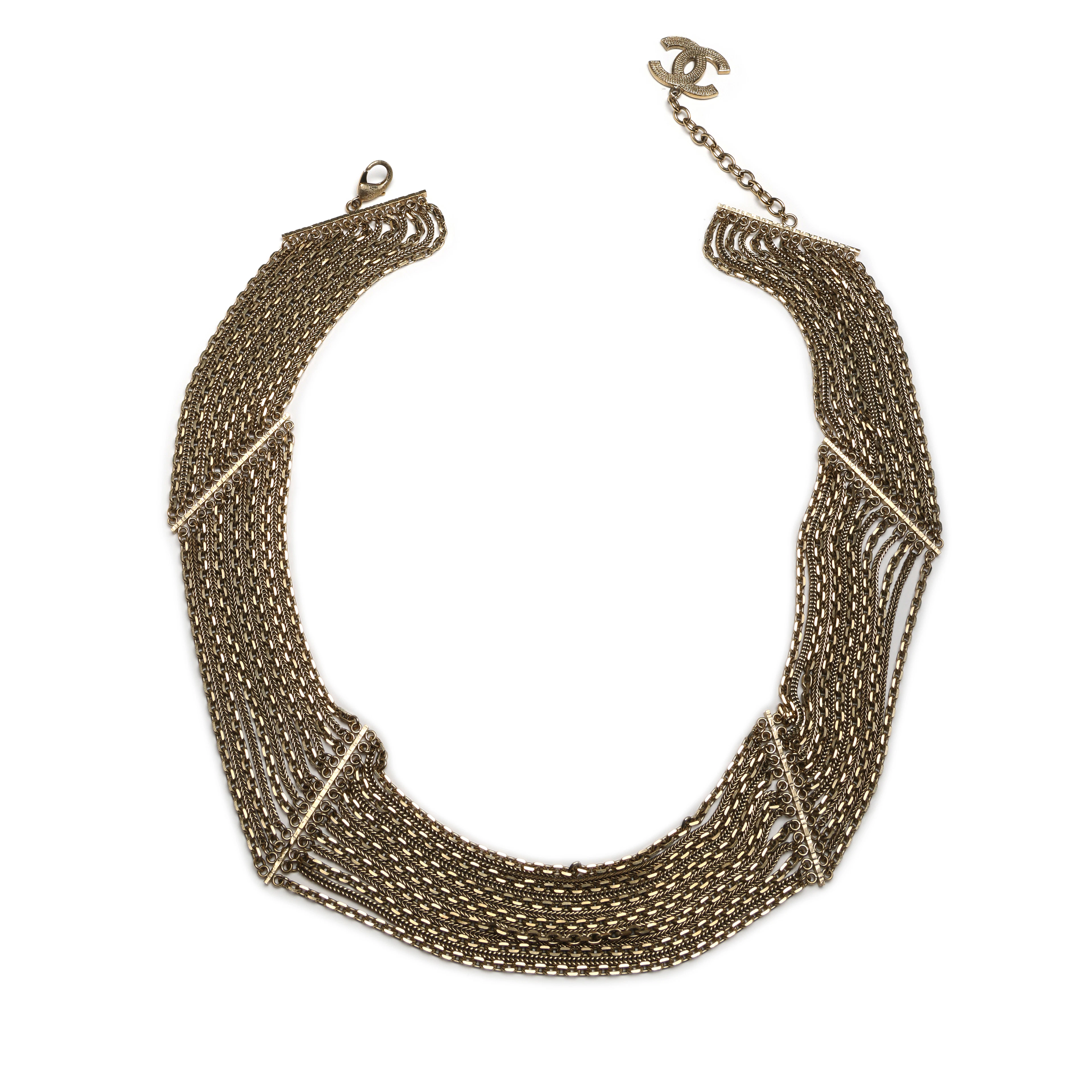 Gold Metal Multi Strand Chain Belt, 2007