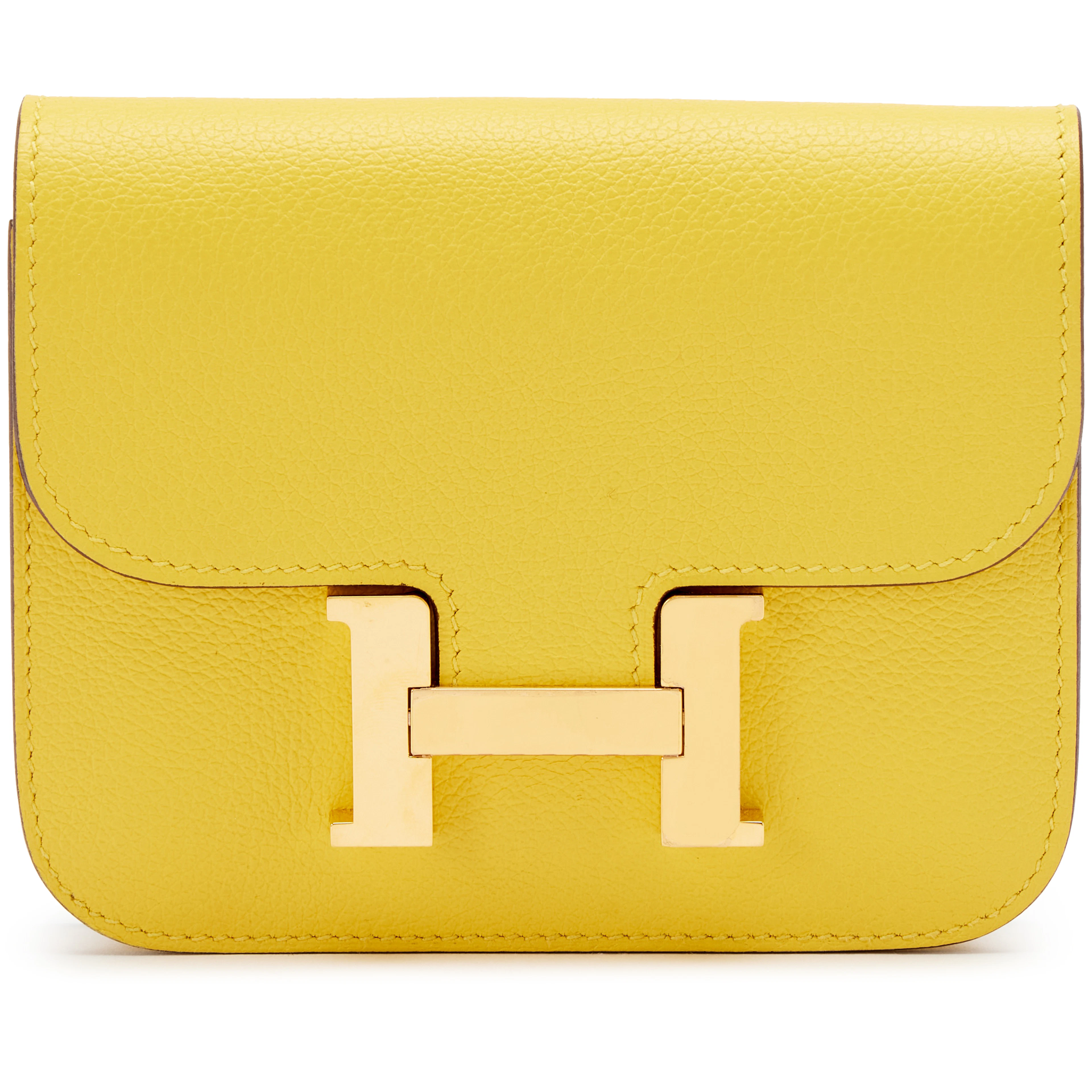 Jaune de Naples Evercolor Constance Slim Wallet Gold Hardware, 2022