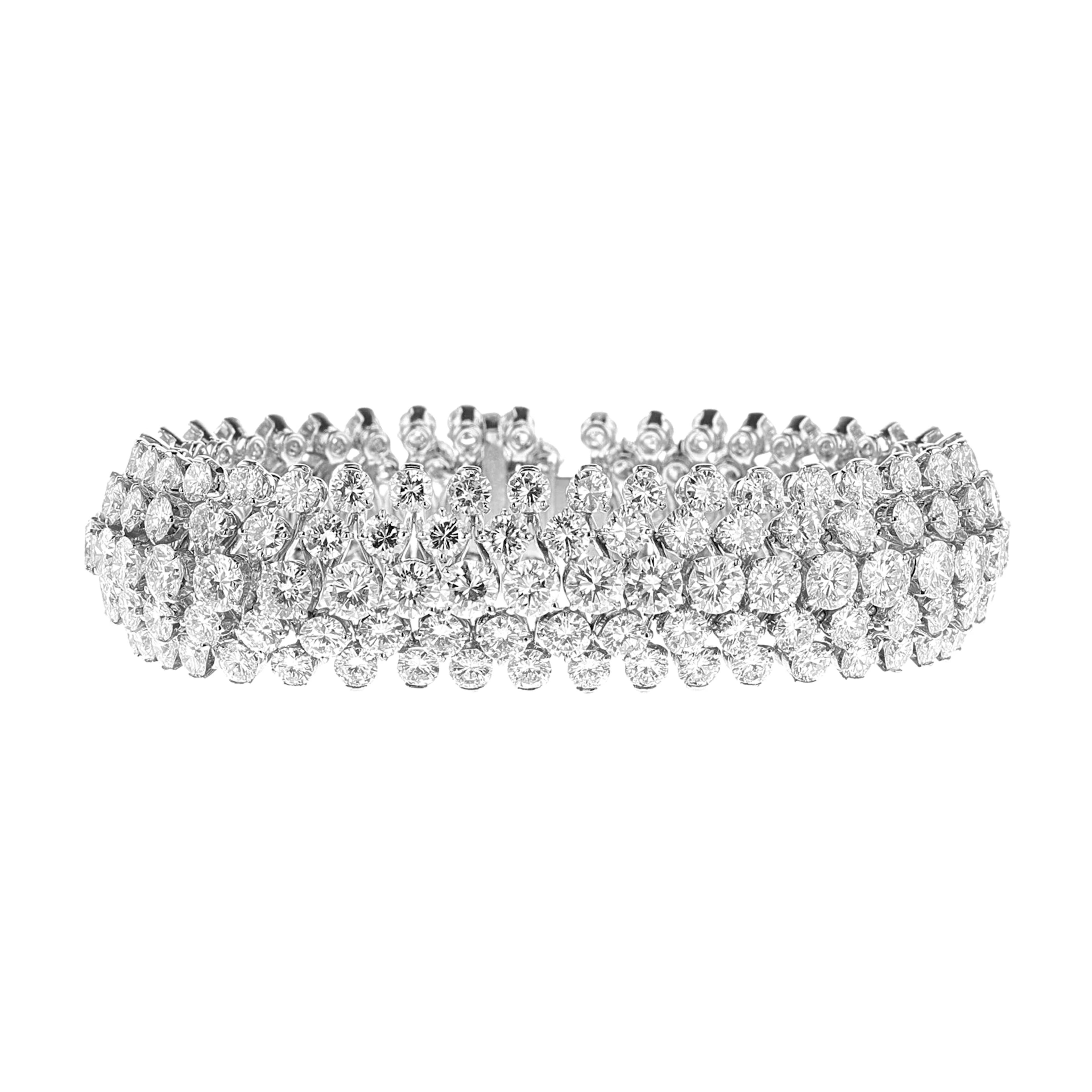 White Gold, Platinum and Diamond Bracelet