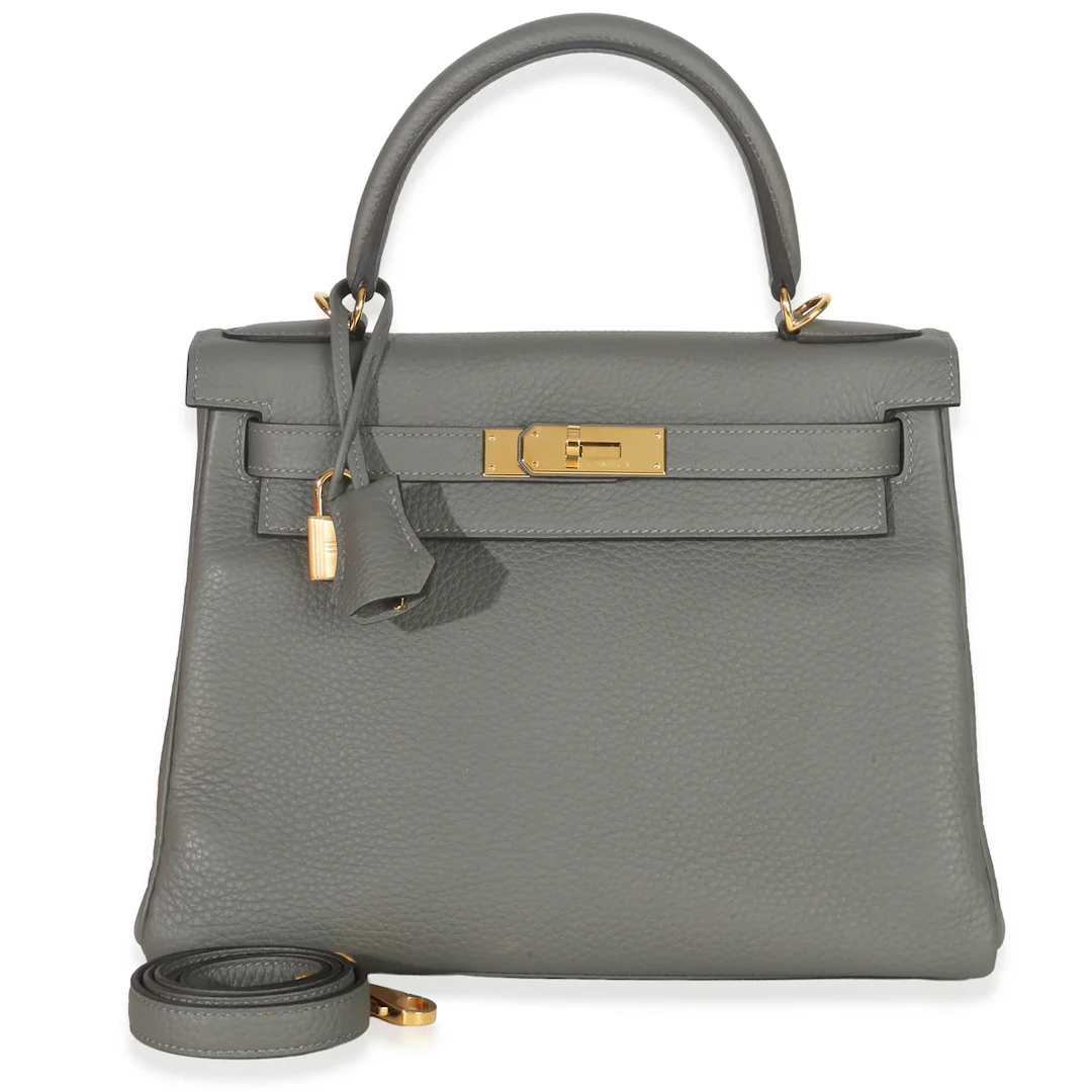 Gris Meyer Clemence Retourne Kelly 28 Gold Hardware, 2022
