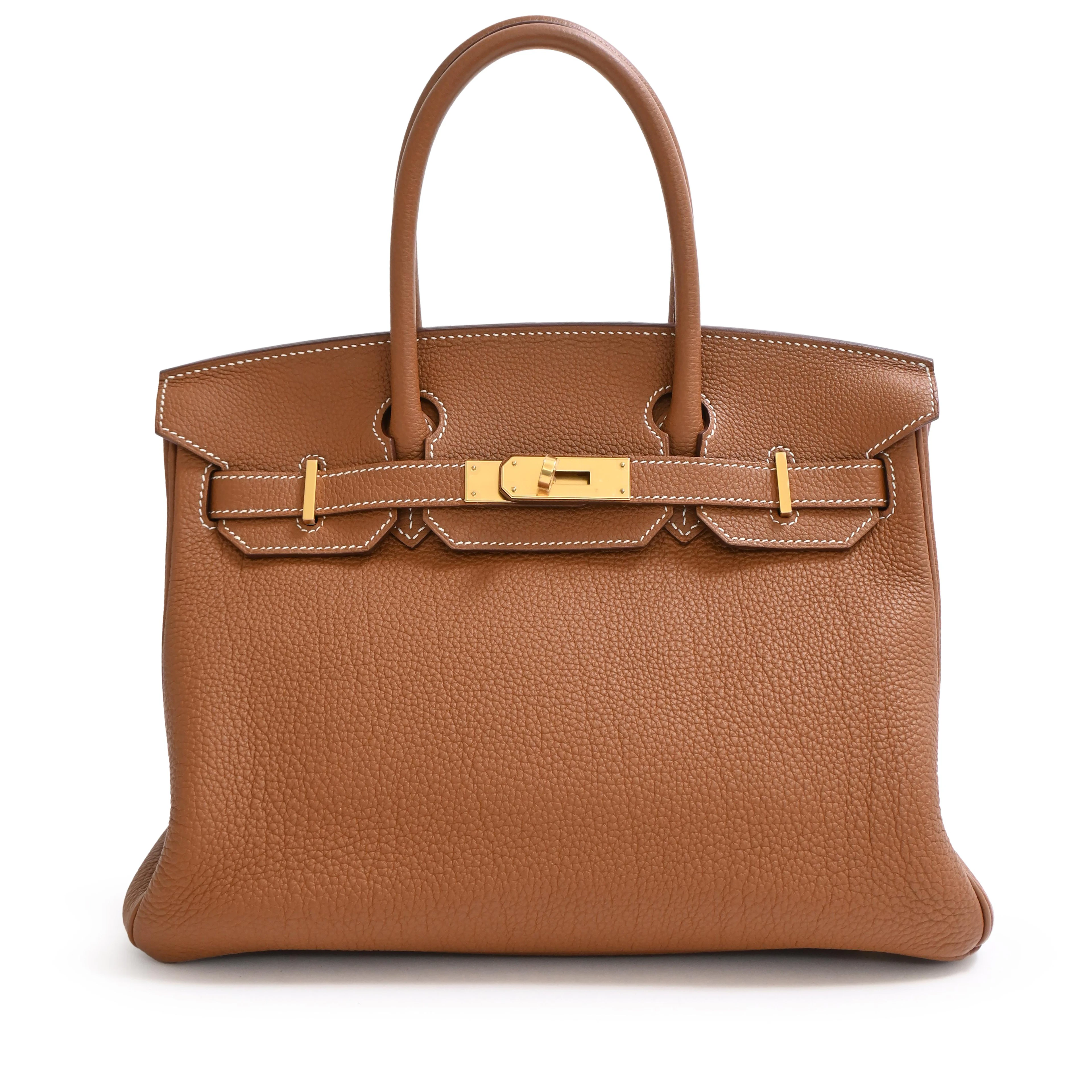 Gold Togo Birkin 30 Gold Hardware. 2021