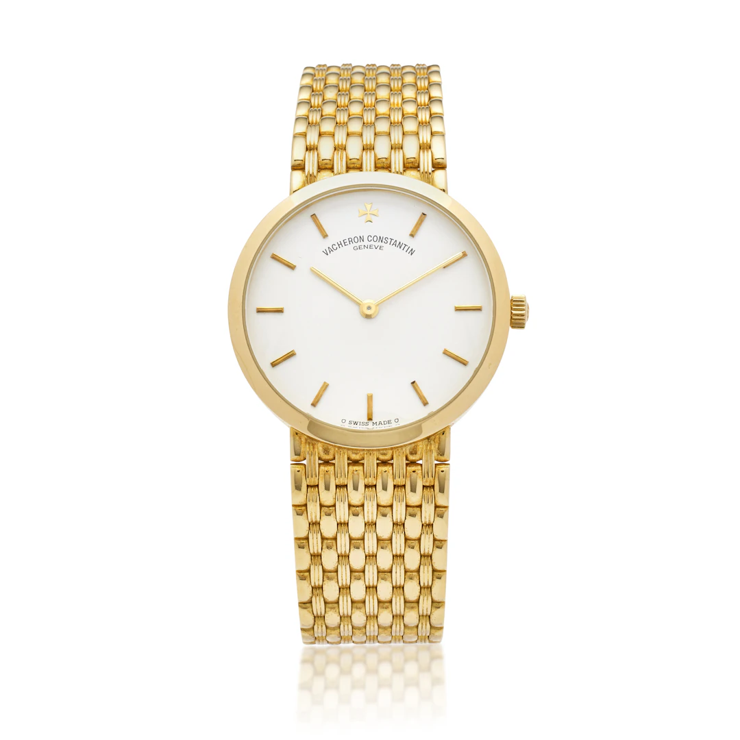 Patrimony (Reference 31193/454J-8796). A 31.5mm yellow gold manual