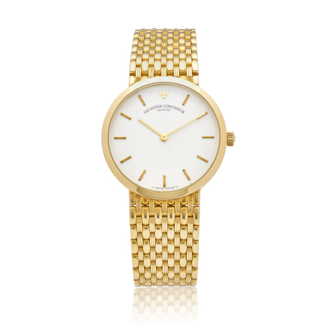 Patrimony (Reference 31193/454J-8796). A 31.5mm yellow gold manual