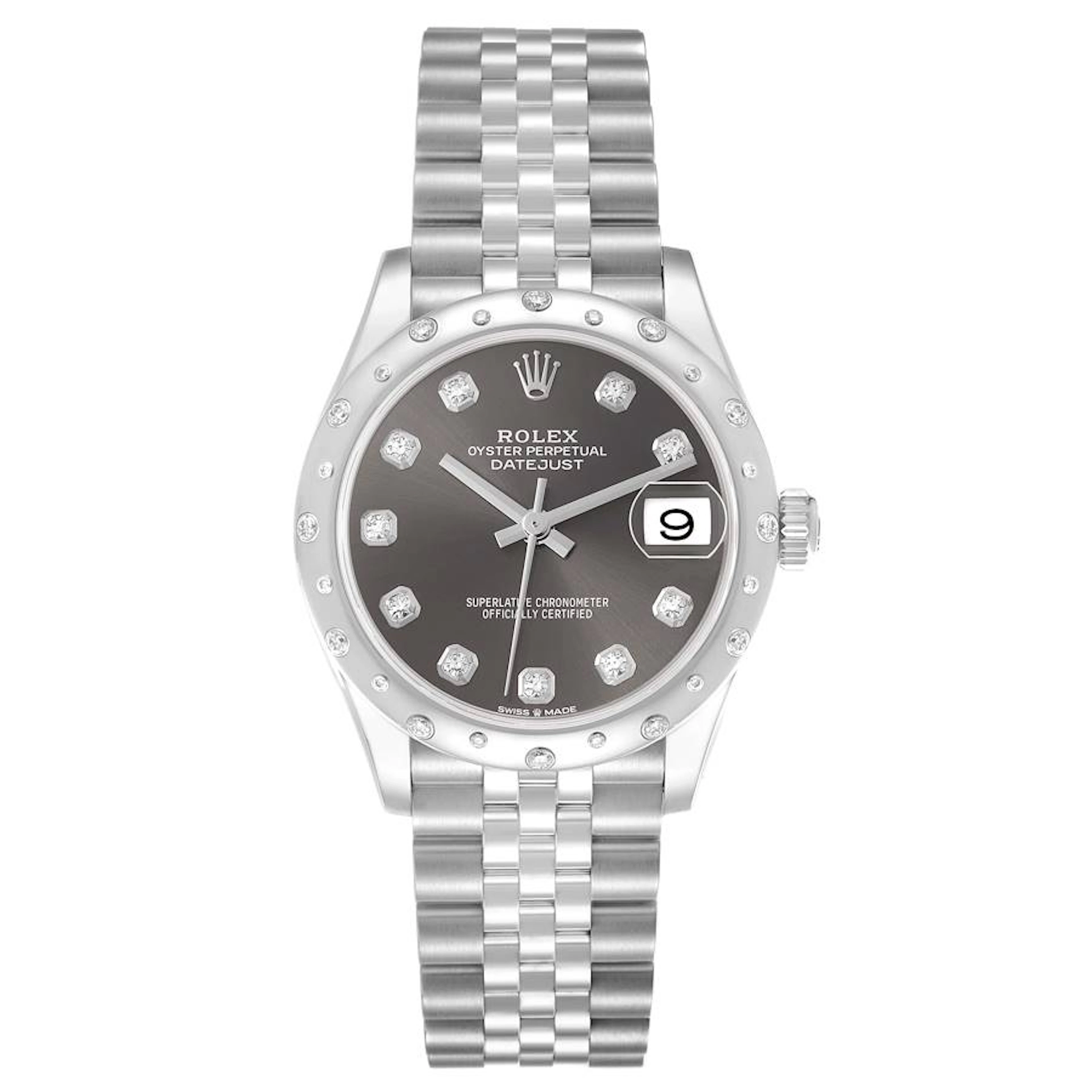 Datejust (Reference 278344RBR). A 31mm white gold stainless steel