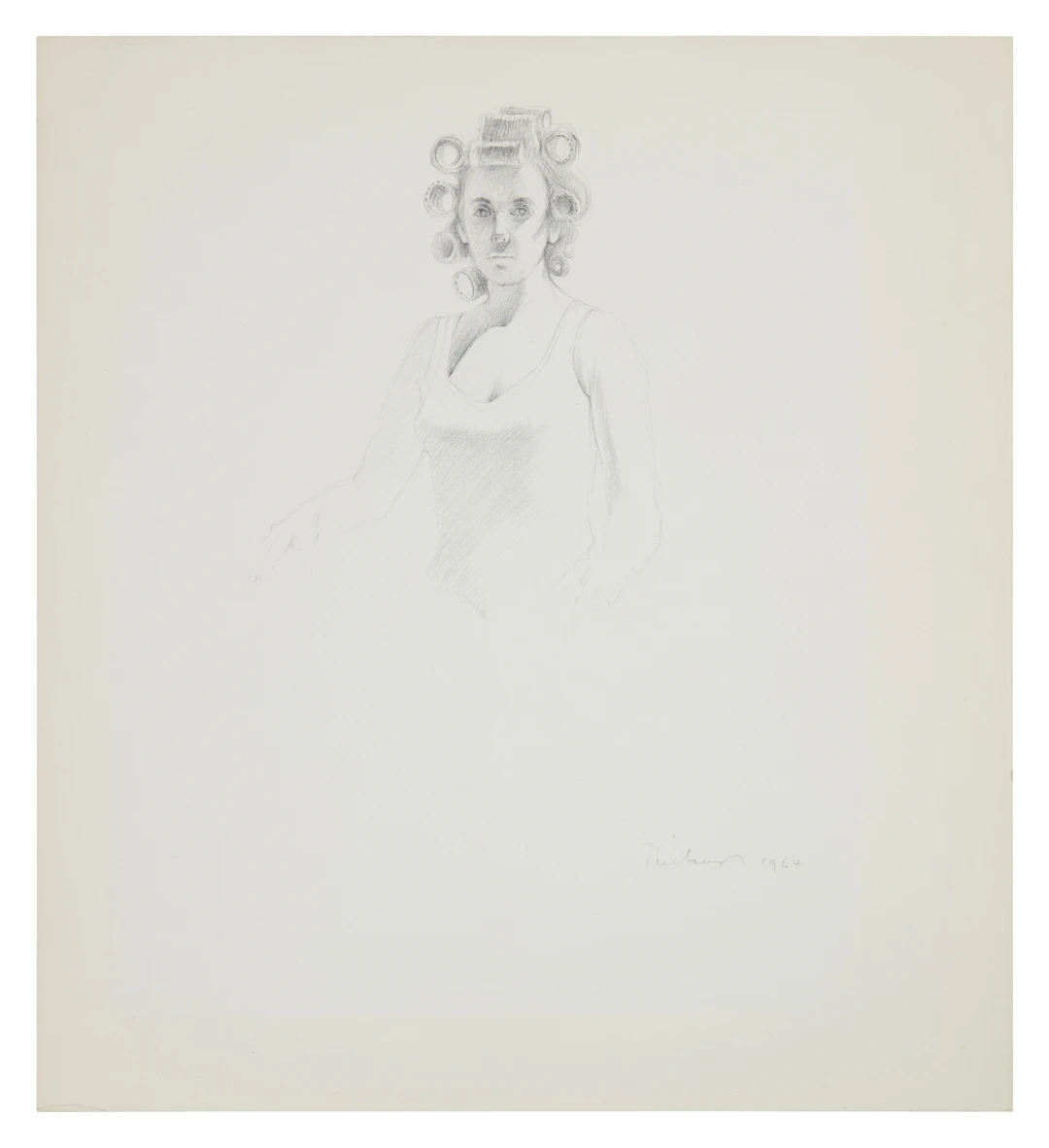 Woman in Hair Rollers