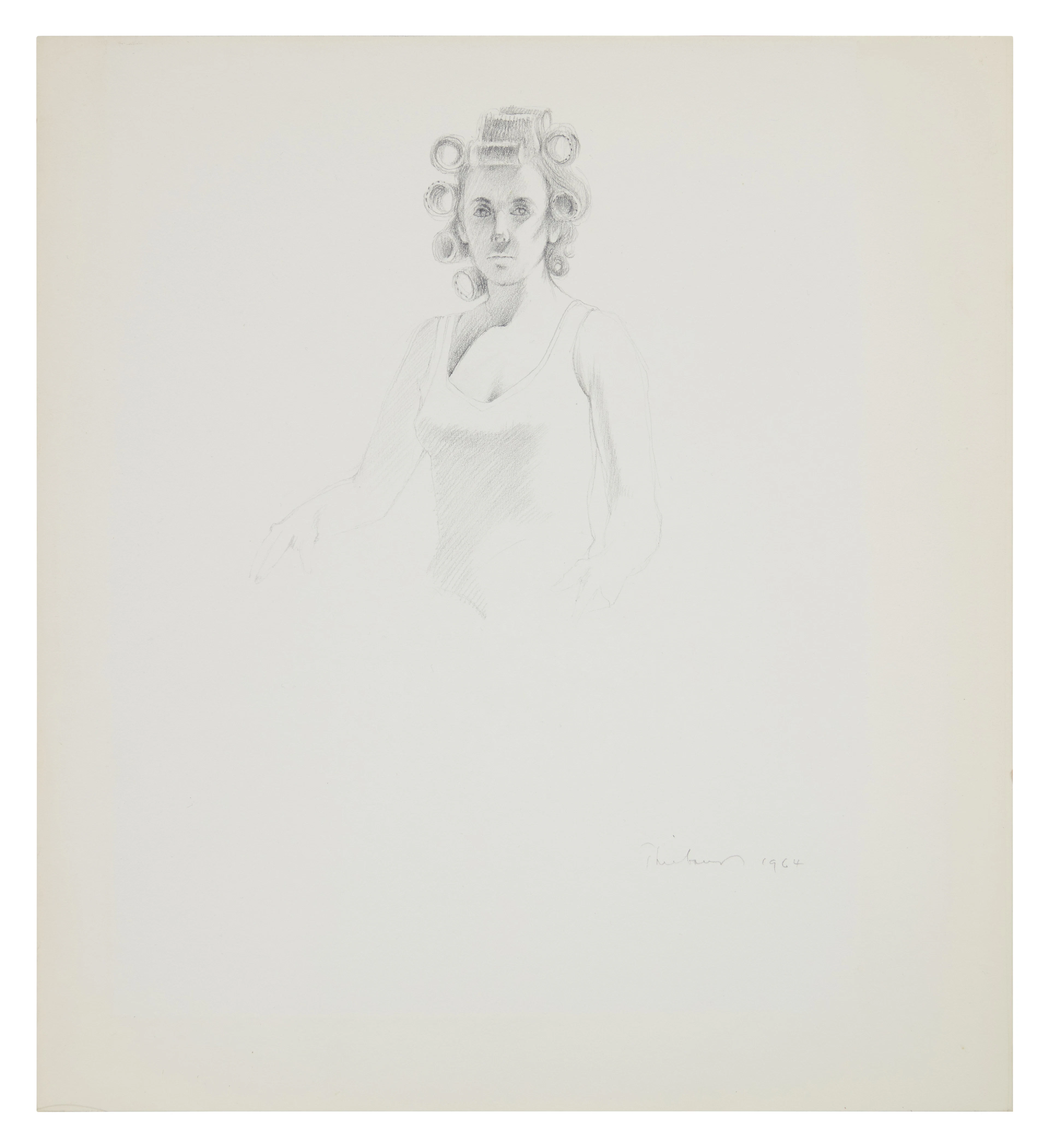 Woman in Hair Rollers