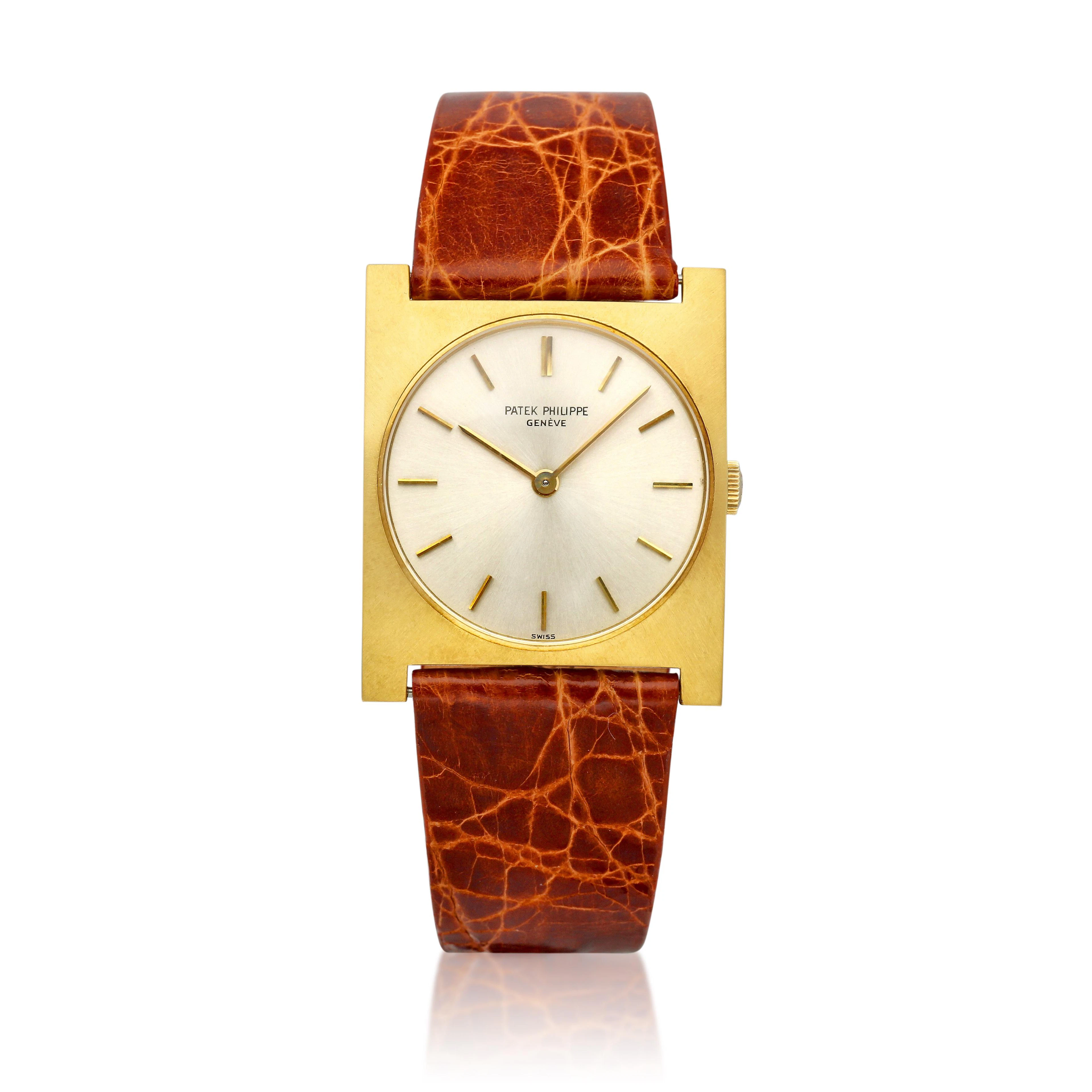 (Reference 3557). A yellow gold manual wind wristwatch. Circa 1970