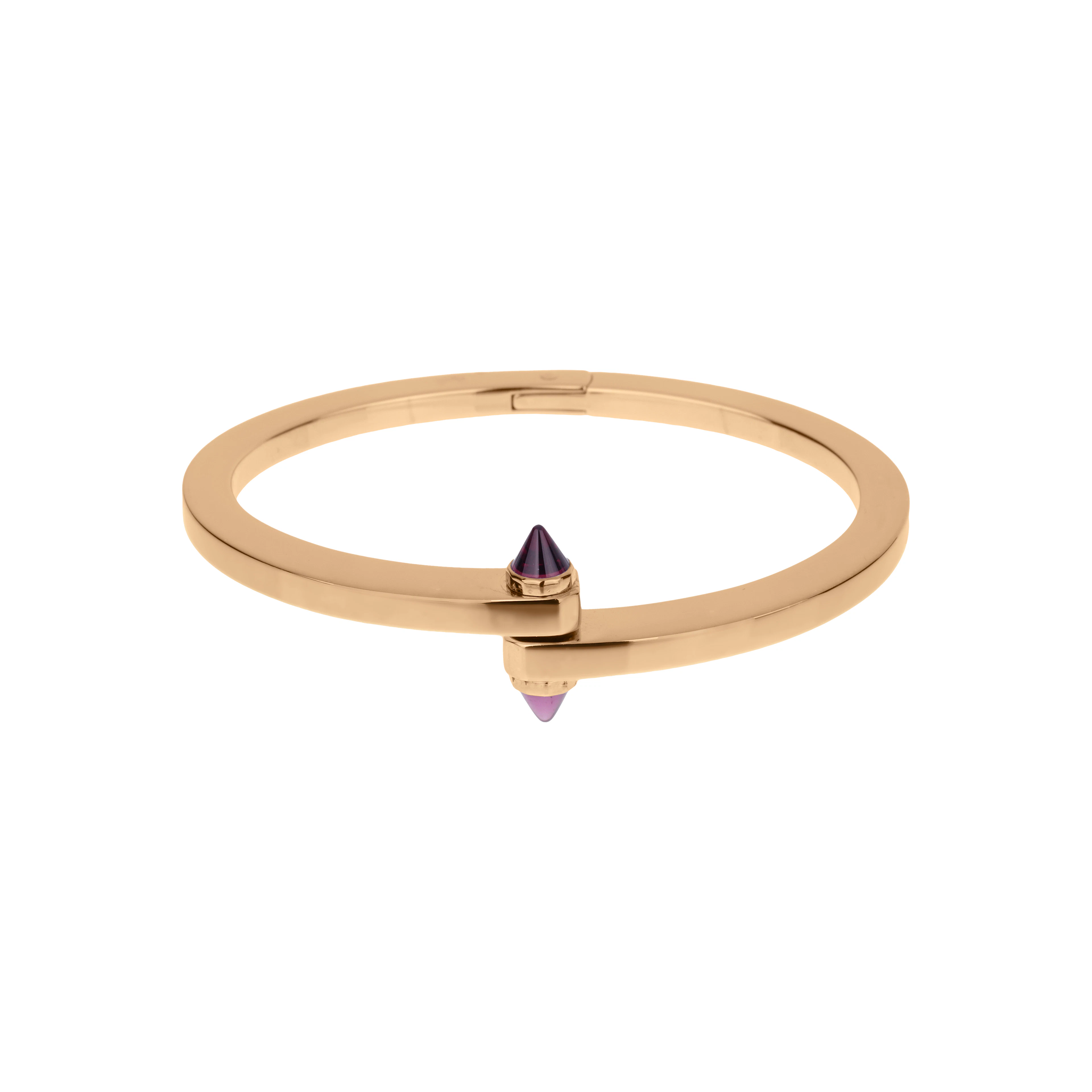 Rose Gold and Rhodolite Menotte Bangle Bracelet