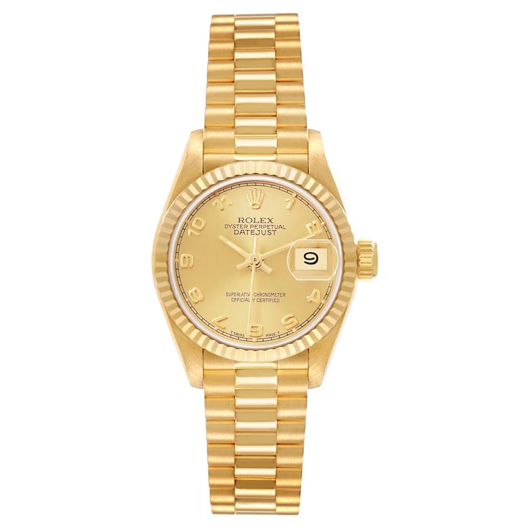 President Datejust (Reference 69178). A 26mm yellow gold automatic