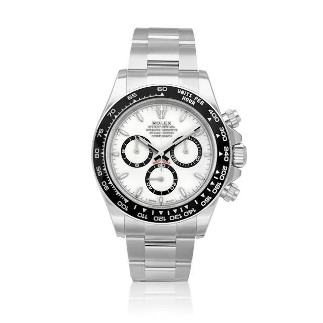 Cosmograph 'Panda' Daytona (Reference 126500LN). A 40mm stainless